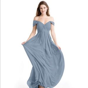 NWT Azazie Dusty Blue “Kaitlynn” Dress